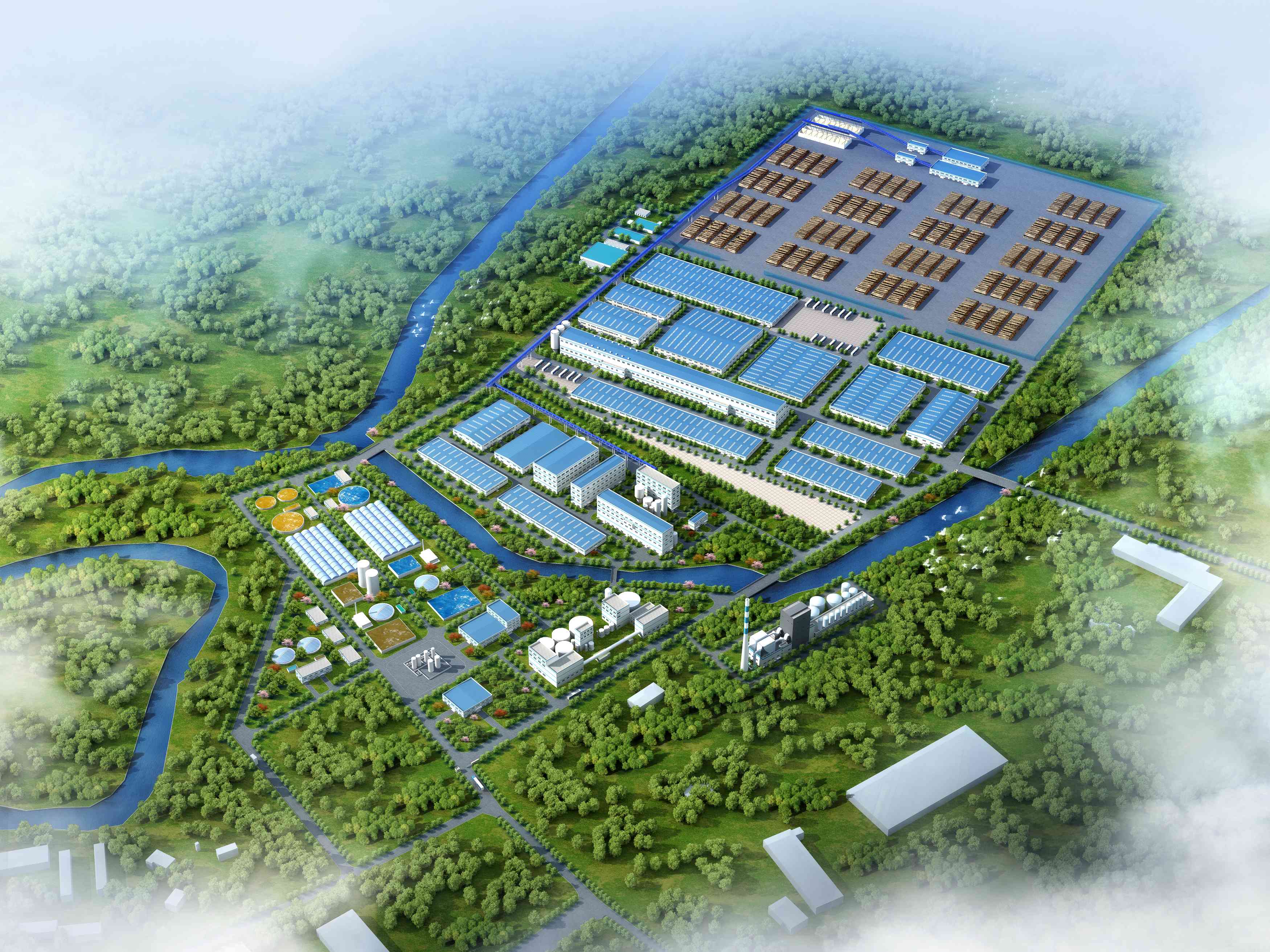中洋团体尼日利亚公共产业园林浆纸一体化名目