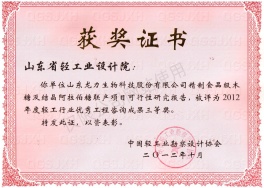 2012年度优异工程三等奖